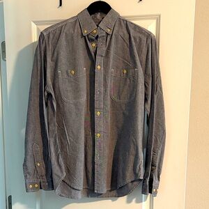 Merona Gray Shirt with Yellow Accents